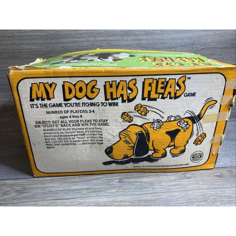 MY DOG HAS FLEAS 1979 Basset Hound Family Game Original Box no instruction